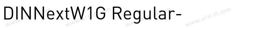 DINNextW1G Regular字体转换